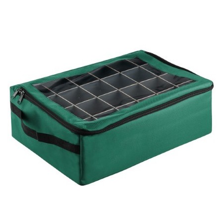 Hastings Home Hastings Home | Premium | 48 Christmas Ornament Organizer Storage Box | Green 328009HQH